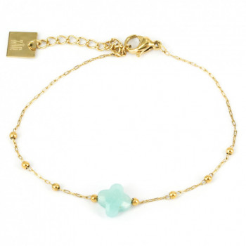 BRACELET ACIER DORE AQUA...